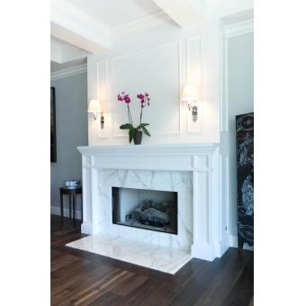 Stone, Fireplace,  Polar White