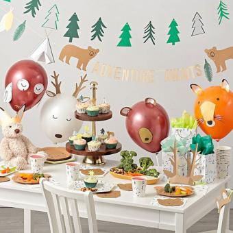 Paper Plate, Plastic Forks & Knives, Napkins